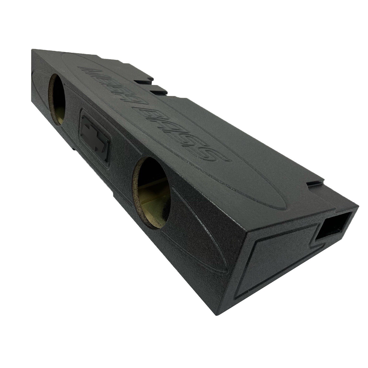 Silverado Sierra 14-18 Crew Cab Subwoofer Box Enclosure 4x8 Ported Front Fire