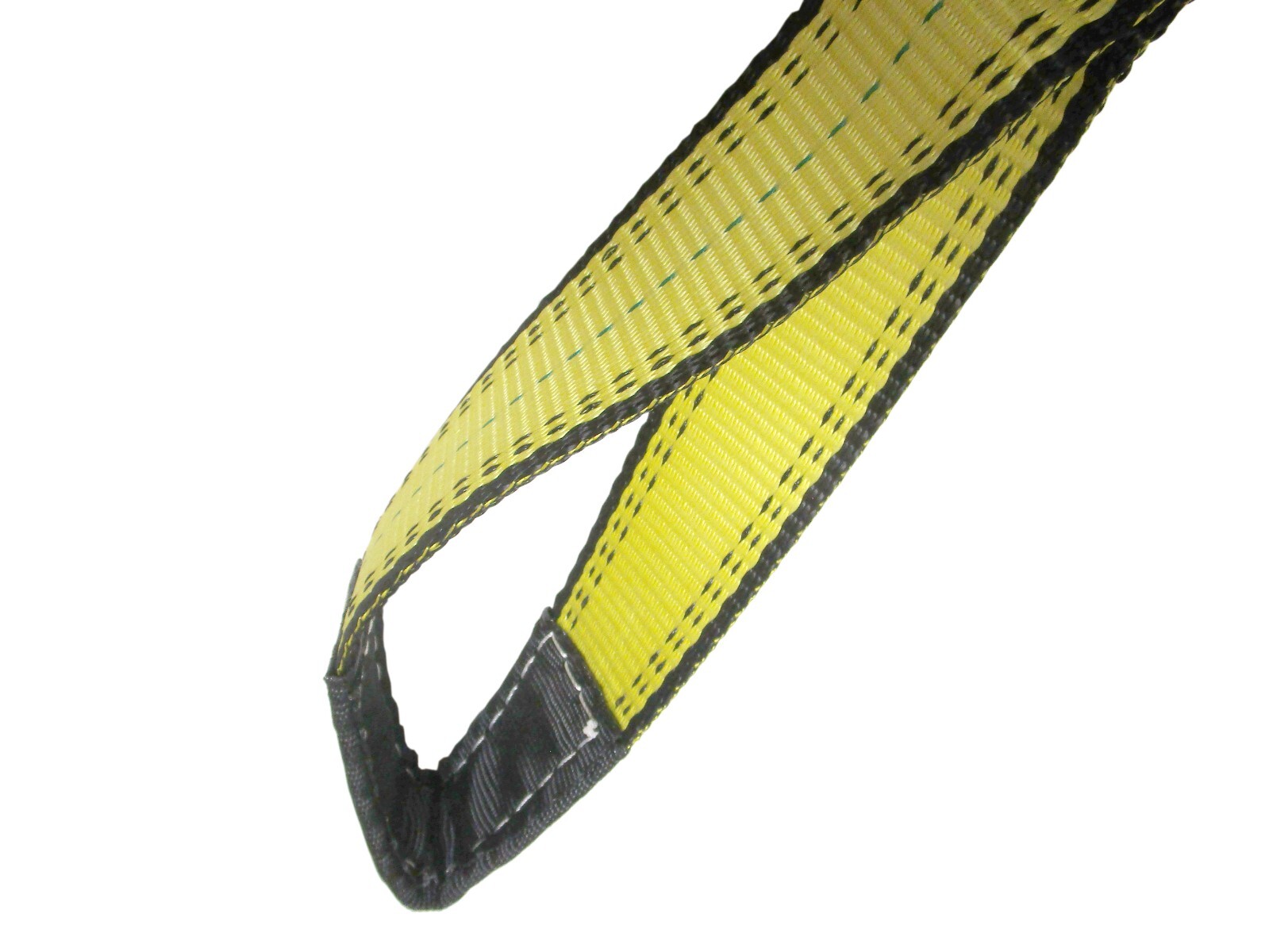 2" x 2 ft Web Lifting Sling Tow Strap 2-ply Eye & Eye Tagged Rated (2 Pack)