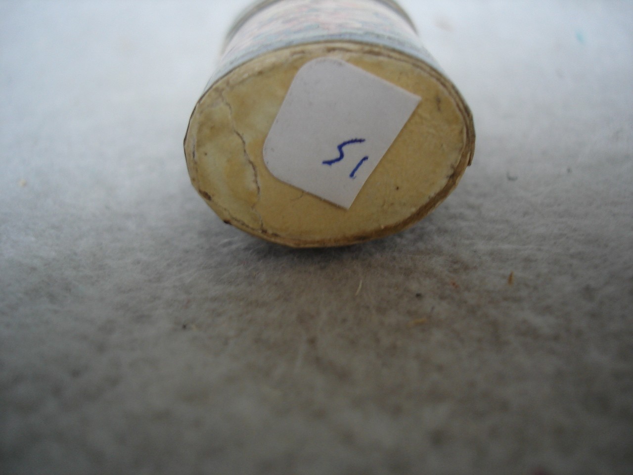 1950,s C.F. Booth derma talcum Small SAMPLE cardboard