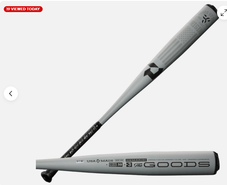 2024 DeMarini The Goods One BBCOR -3 Baseball Bat: WBD2463010 All Sizes