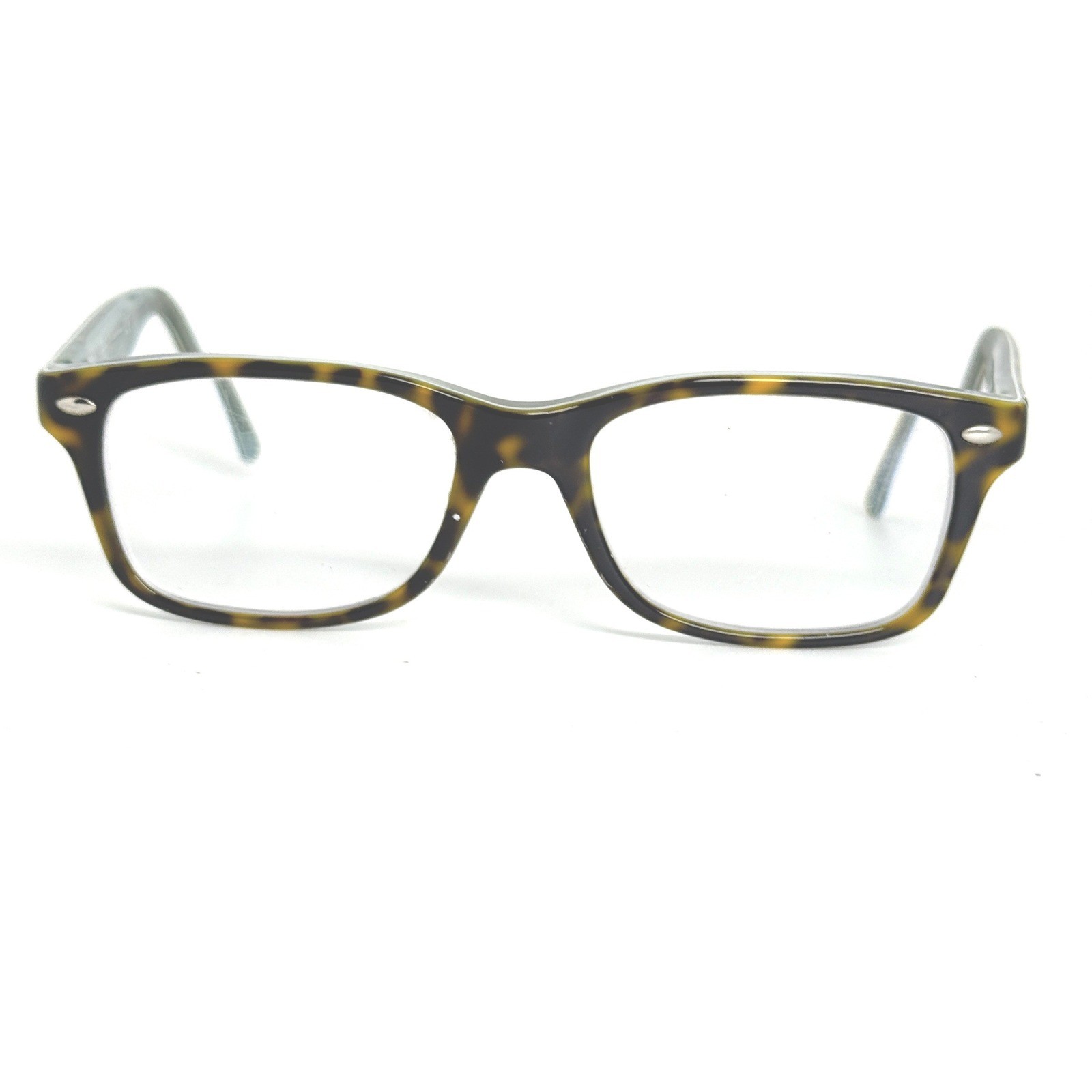 Ray-Ban RB 1531 3701 Tortoise Blue Eyeglasses Frames 48-16-130 Kids Boys 22255