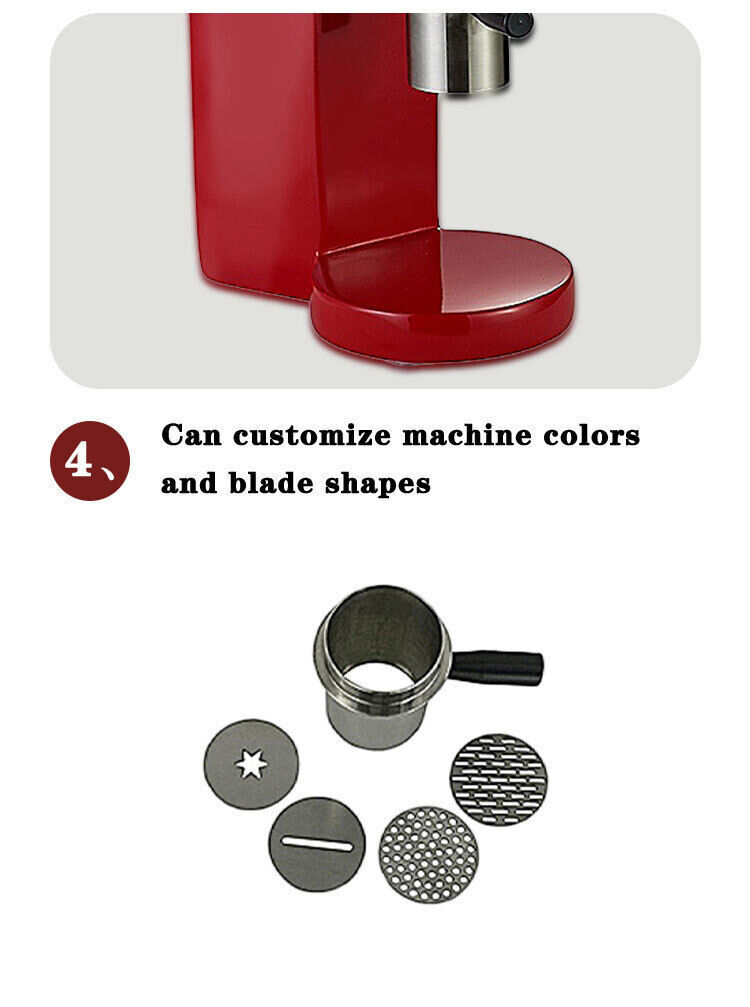 Commercial Spaghetti Ice Cream Maker Electric Pasta Shape Ice Cream Squeezer 80W