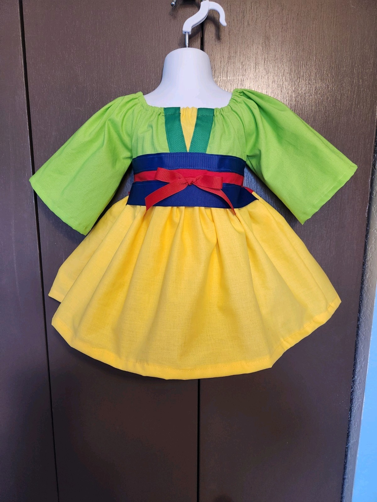 Disney Mulan Green dress/ gown 3M-6Y Vacation/Birthday
