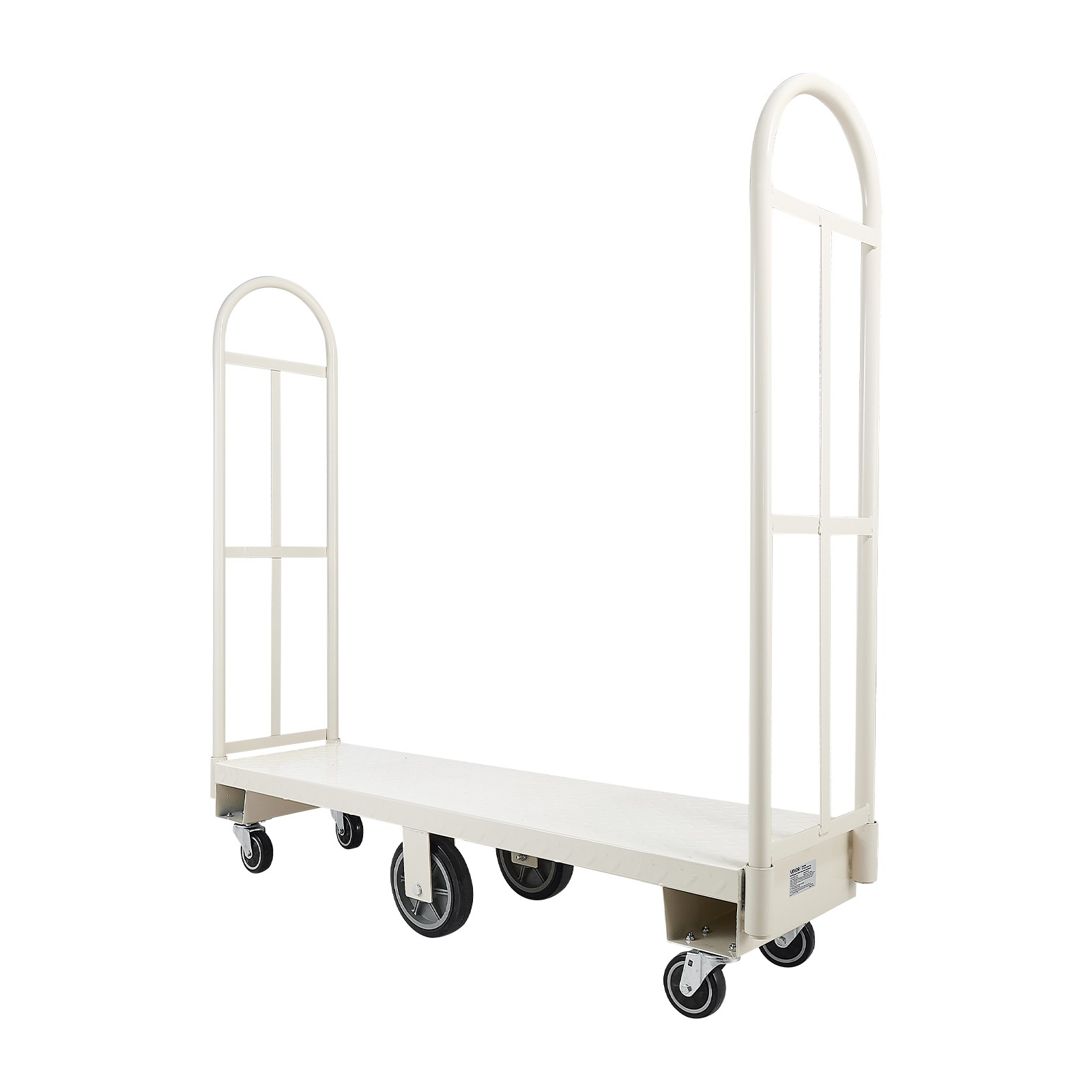 VEVOR U-Boat Platform Truck Dolly 2000 lbs Heavy Duty Hand Truck with Six Wheels