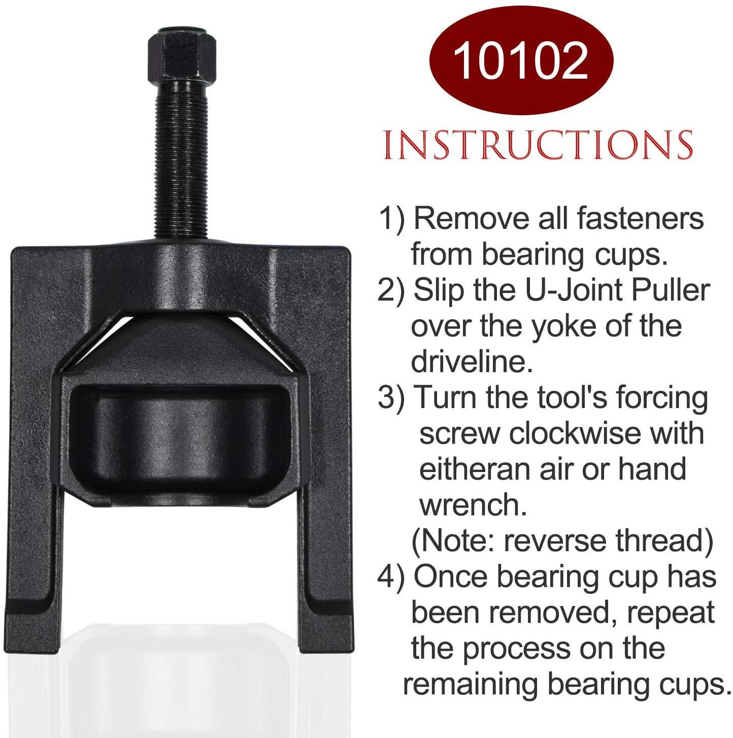 Heavy Duty Truck Class 7 & 8 Driveline U-Joint Puller Tool for 18N 17N 1760