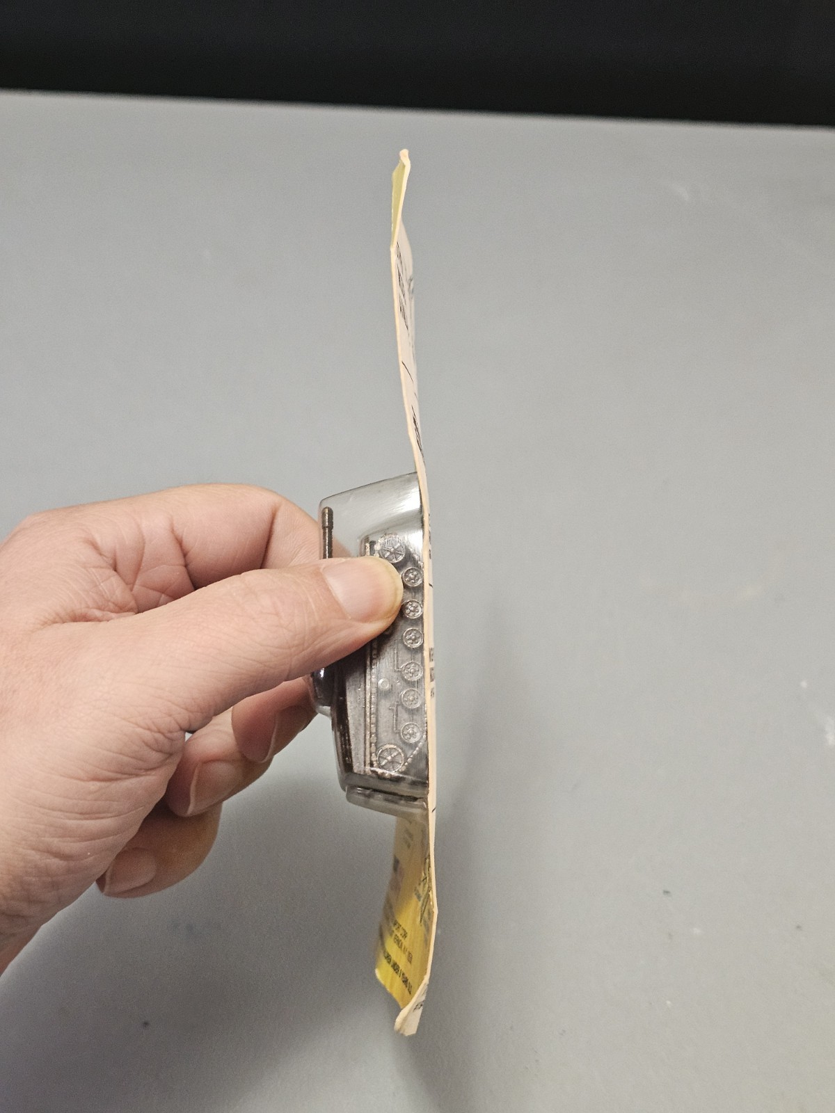 Vtg Edge Mark Mini-gun Series Shooting Tiger Panzer Cap Key Chain Toy New