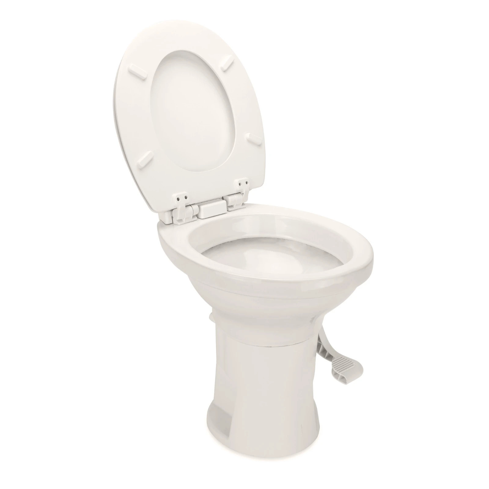 Camco 41715 Premium Ceramic Gravity Toilet , Bone