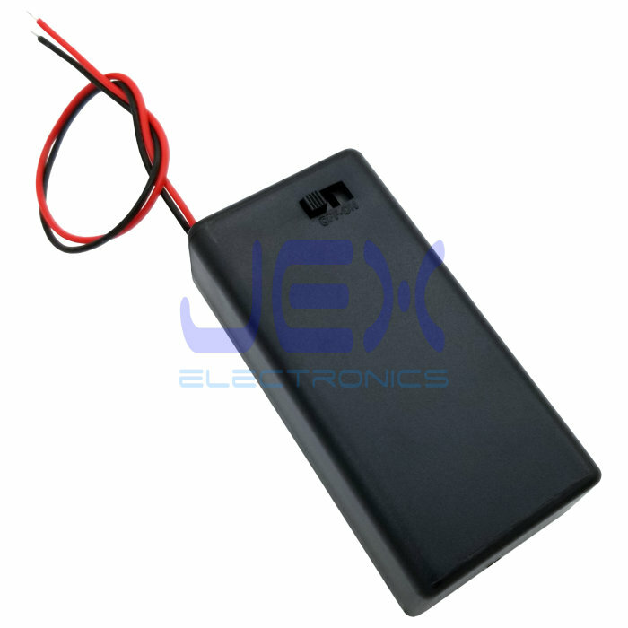 PP3 DIY Battery Holder Case Box 9V With Power Switch & Bare Wire Ends
