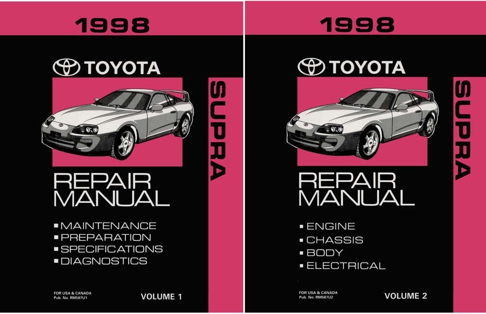 1998 Toyota Supra Shop Service Repair Manual Book