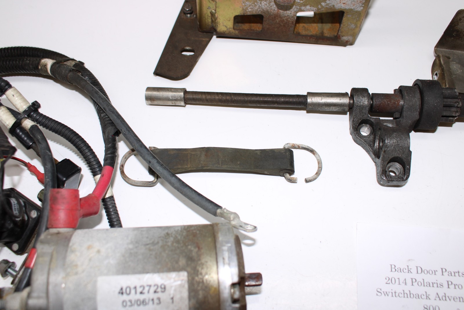 2014 Polaris Switchback Adventure 800 Pro R Electric Start Assembly Gear Wiring