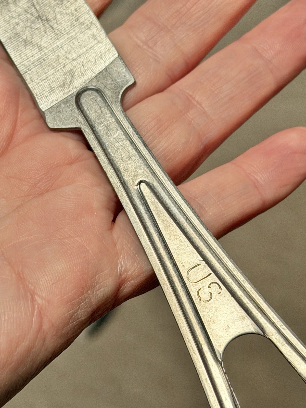 Vintage US Military Utica Skoco Cutlery Mess Kit Spoon Fork Knife Set Stainless