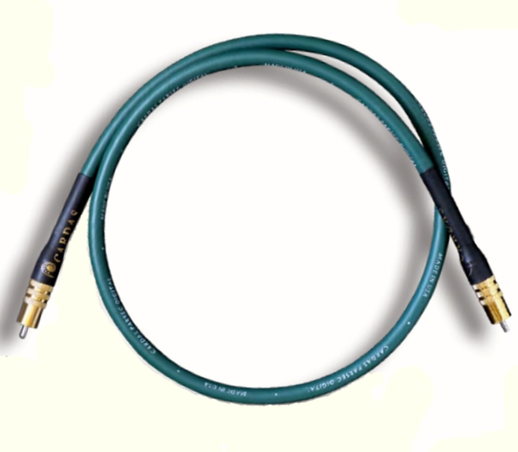 CARDAS Parsec DIGITAL INTERCONNECT Cable Cord with RCA Connectors Plug Jack - 1M