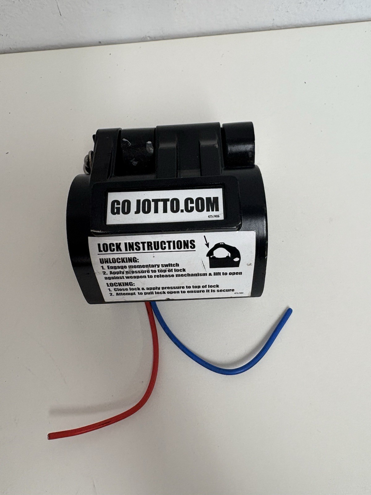 Jotto Shotgun Medium Gun Lock 12V Uses handcuff key not included