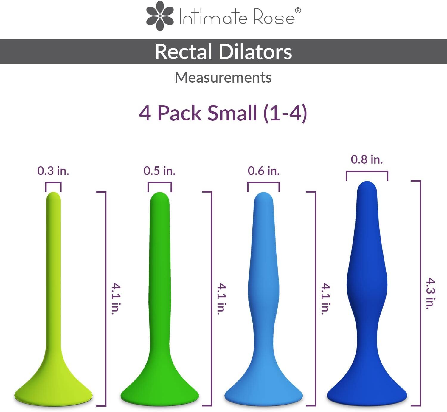 Pelvic Floor Therapy Tool-Size 1-4 - Rectal Dilator Trainer for Men and Women