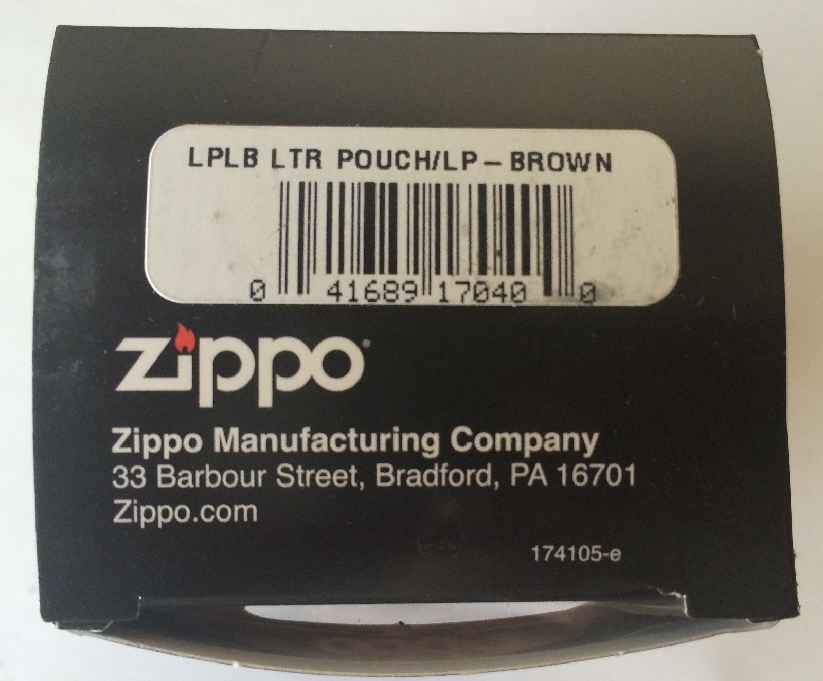 Zippo Brown Leather Lighter Pouch With Belt Loop, LPLB, New In Box
