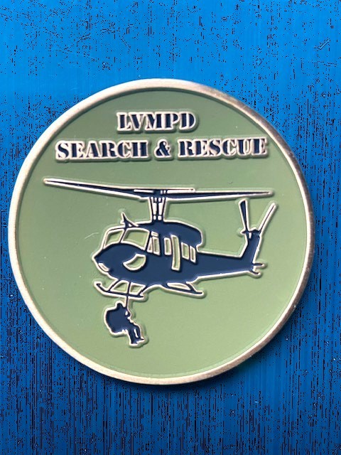 LVMPD Las Vegas Metropolitan Police Department Challenge Coin Search and Rescue