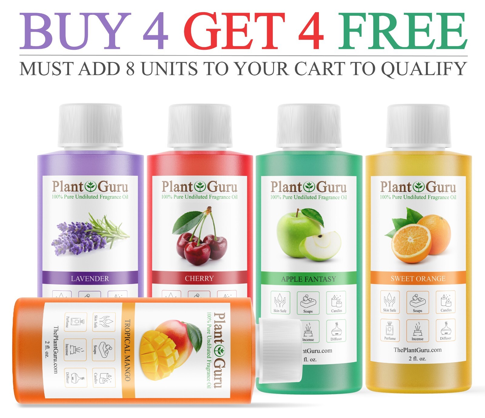 Fragrance Oil 2 oz. For Candle Soap Incense Making Burners Scented Oils Bulk Lot