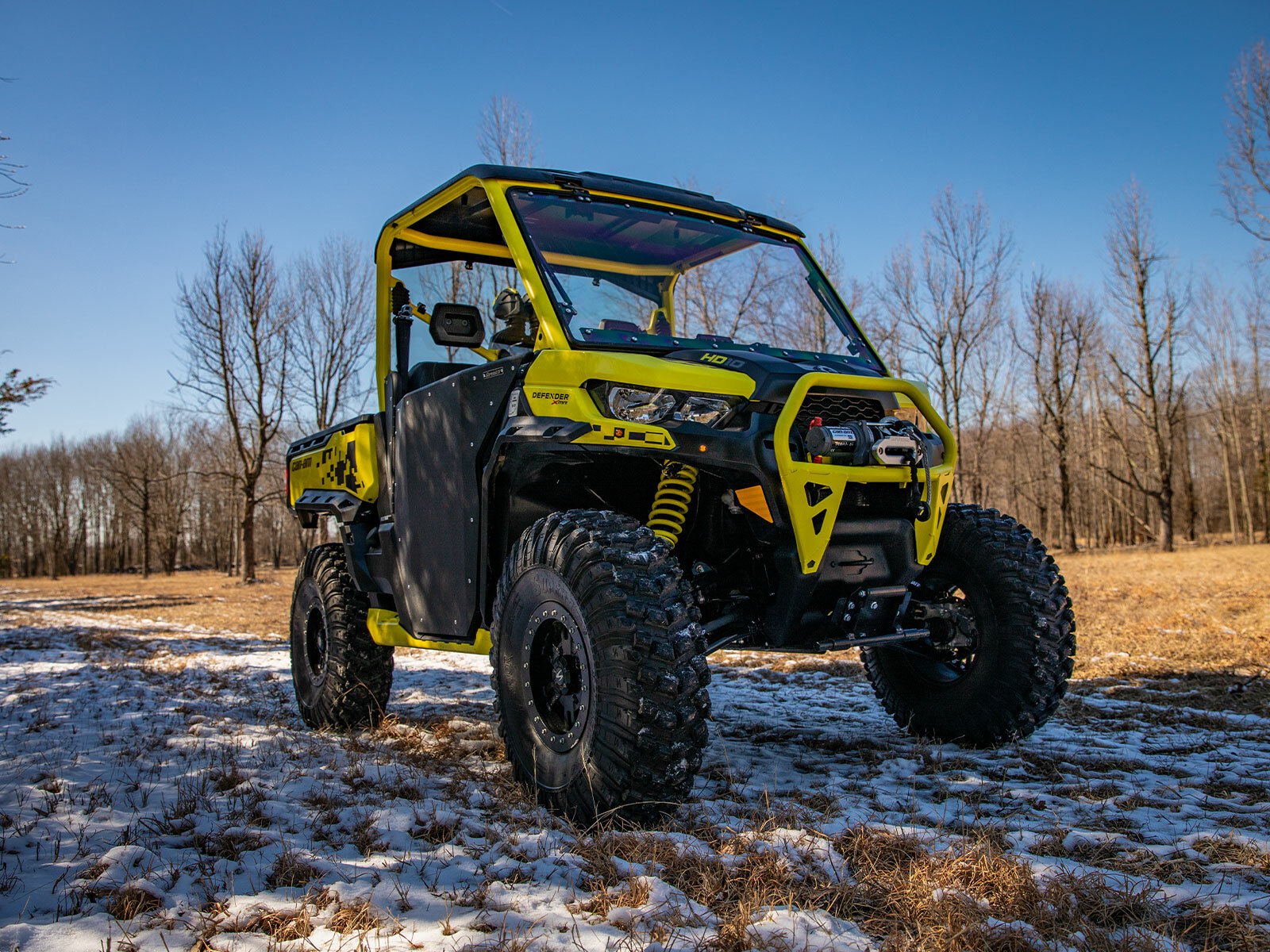 SuperATV High Clearance 2" Forward Offset A-Arms for Can-Am Defender See Fitment