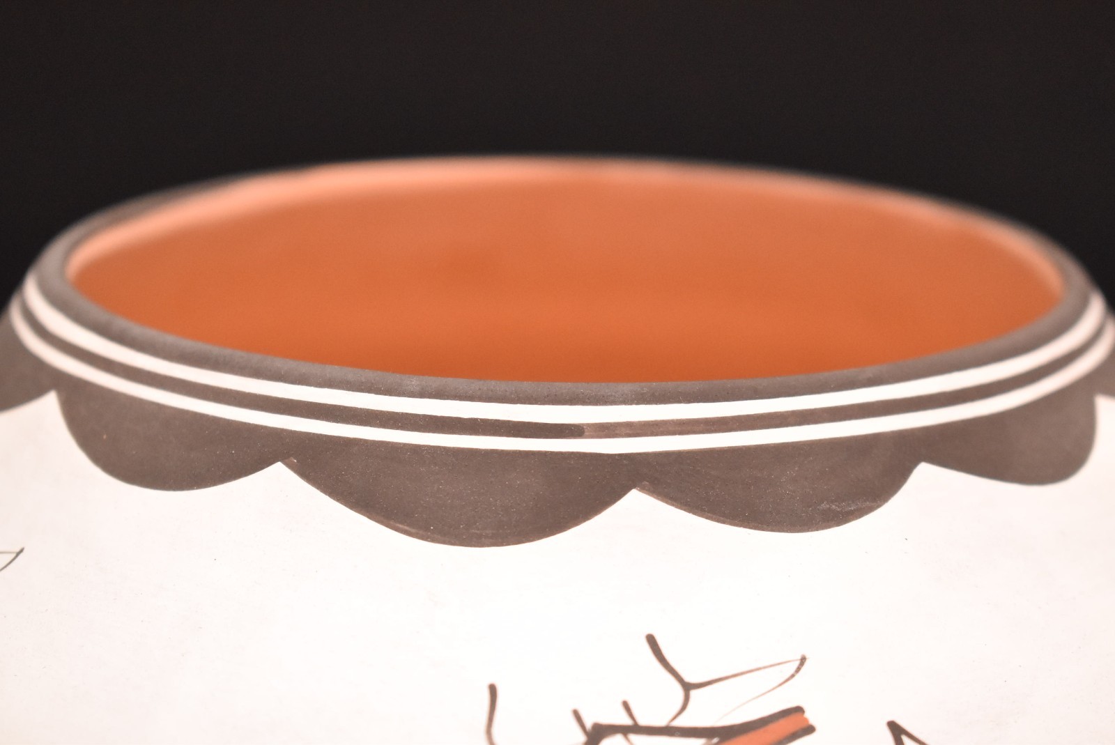 Zuni Pottery Anderson Peynetsa Heartline Deer 7.5" Jar Native American Figural