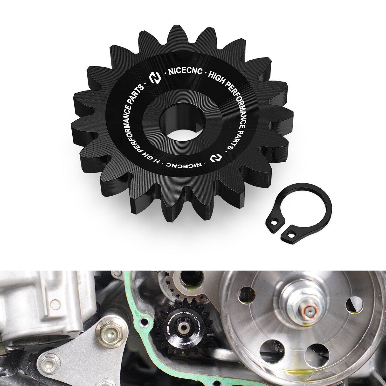 Aluminum Alloy Oil Pump Drive Gear #15133-MEB-670 For Honda TRX450ER/R 2006-2014