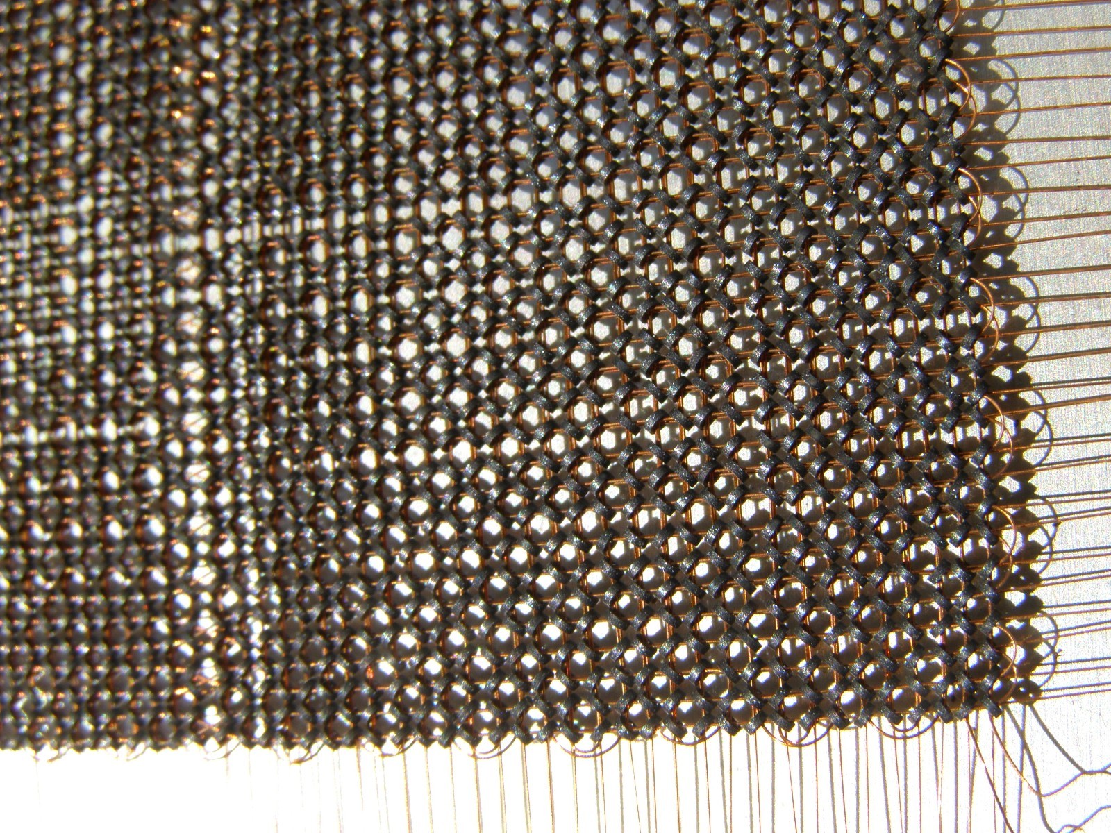 Dual-frame ferrite core memory plate 8192 bits, 1987.