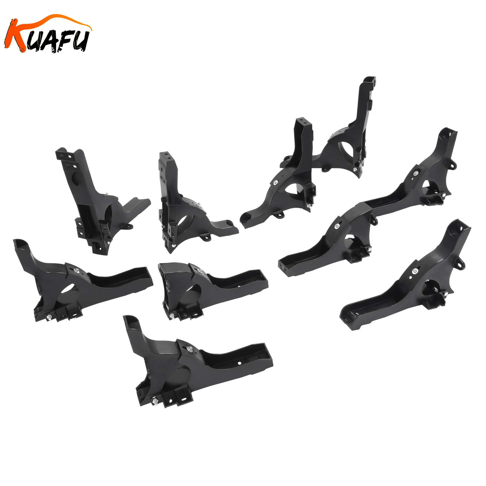 10pcs Fairing Hinge Bracket Kit Upper&Lower For Freightliner Cascadia 2008-2017