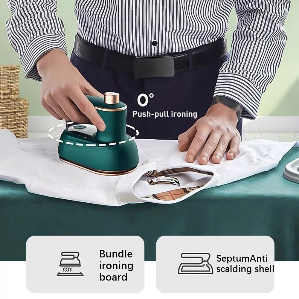 Micro Steam Iron Machine Mini Portable Steamer Handheld Garment Clothes Ironing