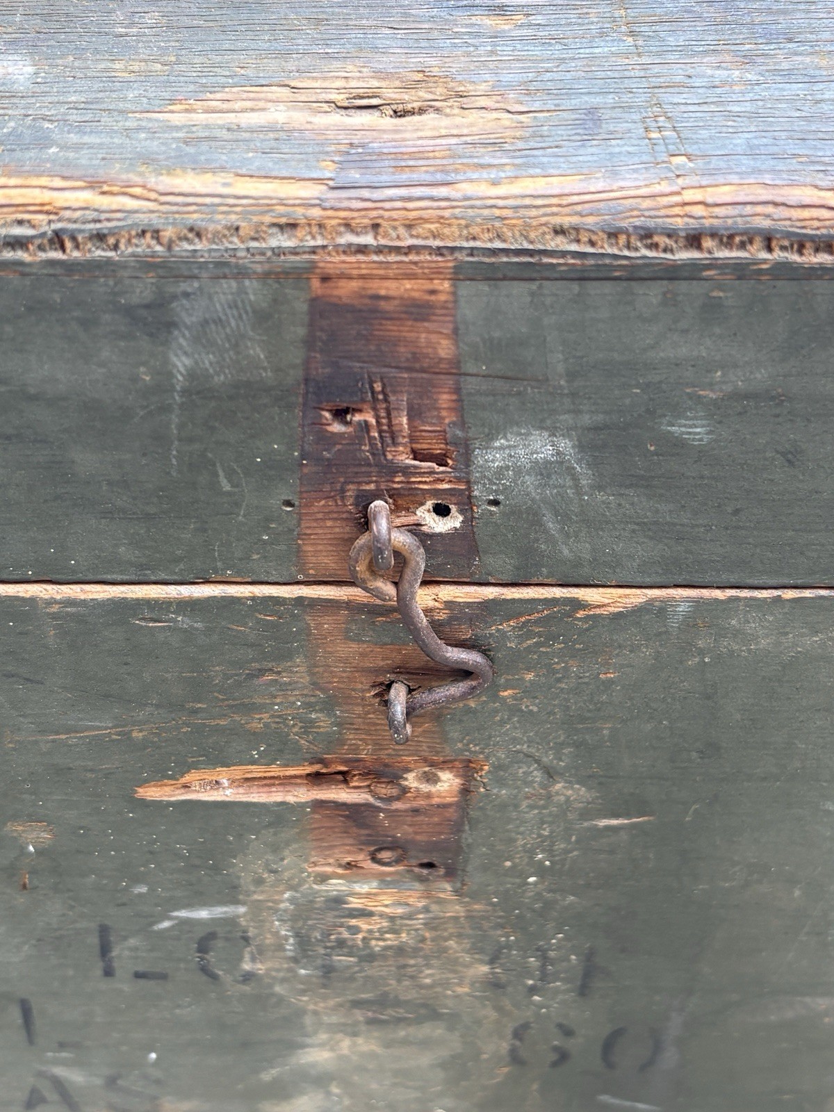 WWII USMC Military Transit Chest - MCAS Mojave California Markings - Rare 1940s