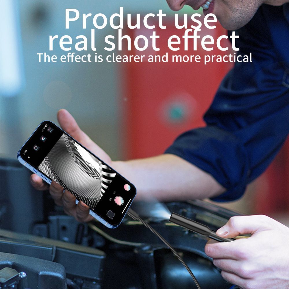 Direct Plug To iPhone iOS Borescope Endoscope Snake Inspection Camera Waterproof