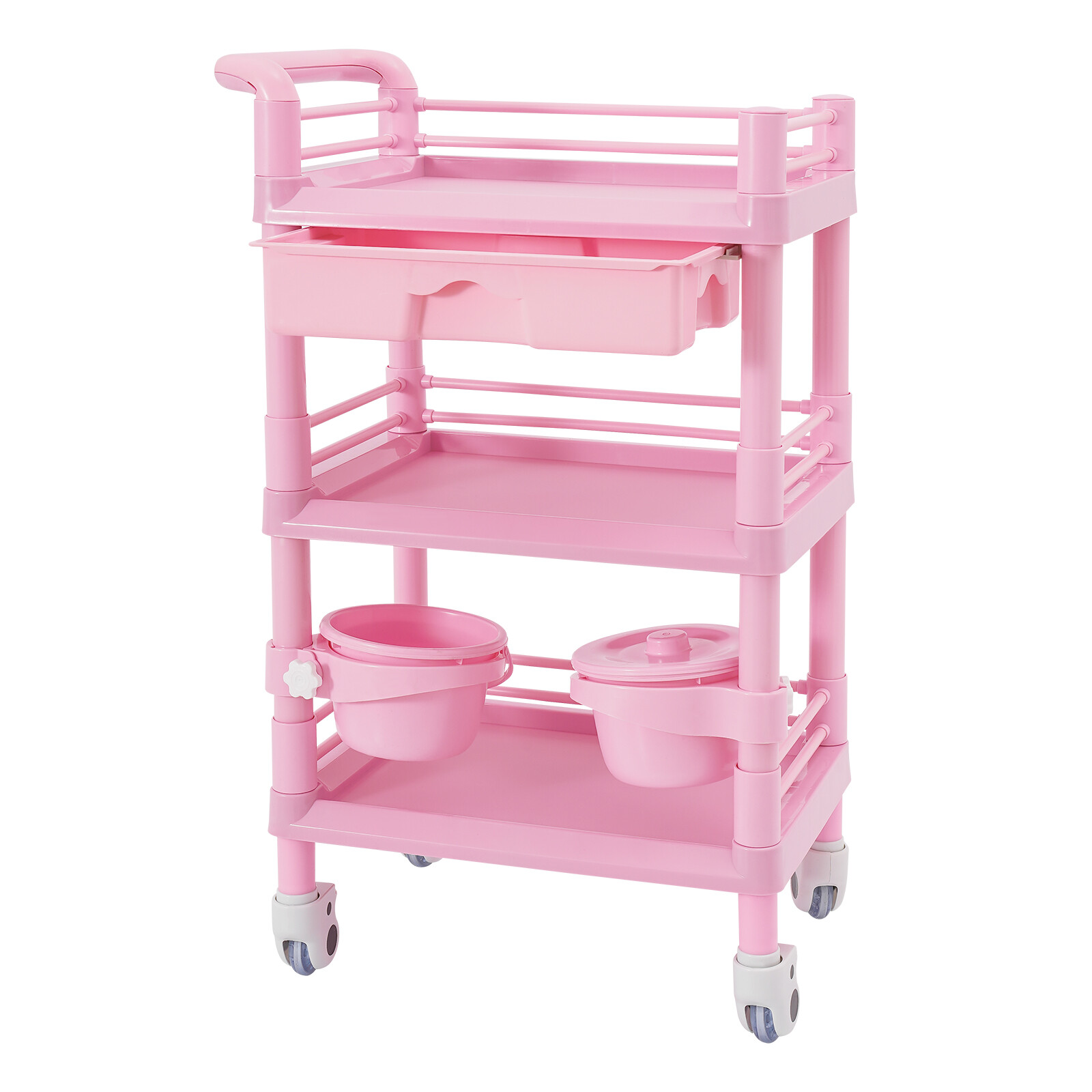 80kg/176.37lbs Movable Salon Storage Cart Beauty Organizer Mobile Storage Cart