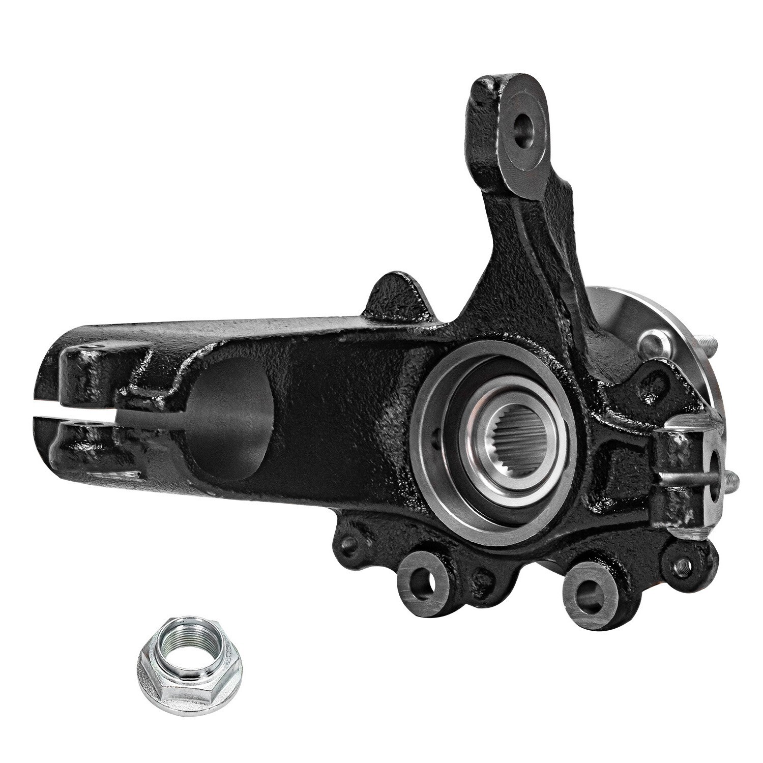 Pair Front Steering Knuckles Wheel Hub Bearing Assembly for 2012-2018 Ford Focus