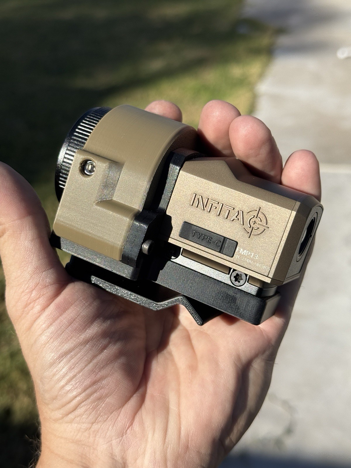 Monocular Magnifier - Infitac FMP-13 Compatible - Olive Brown