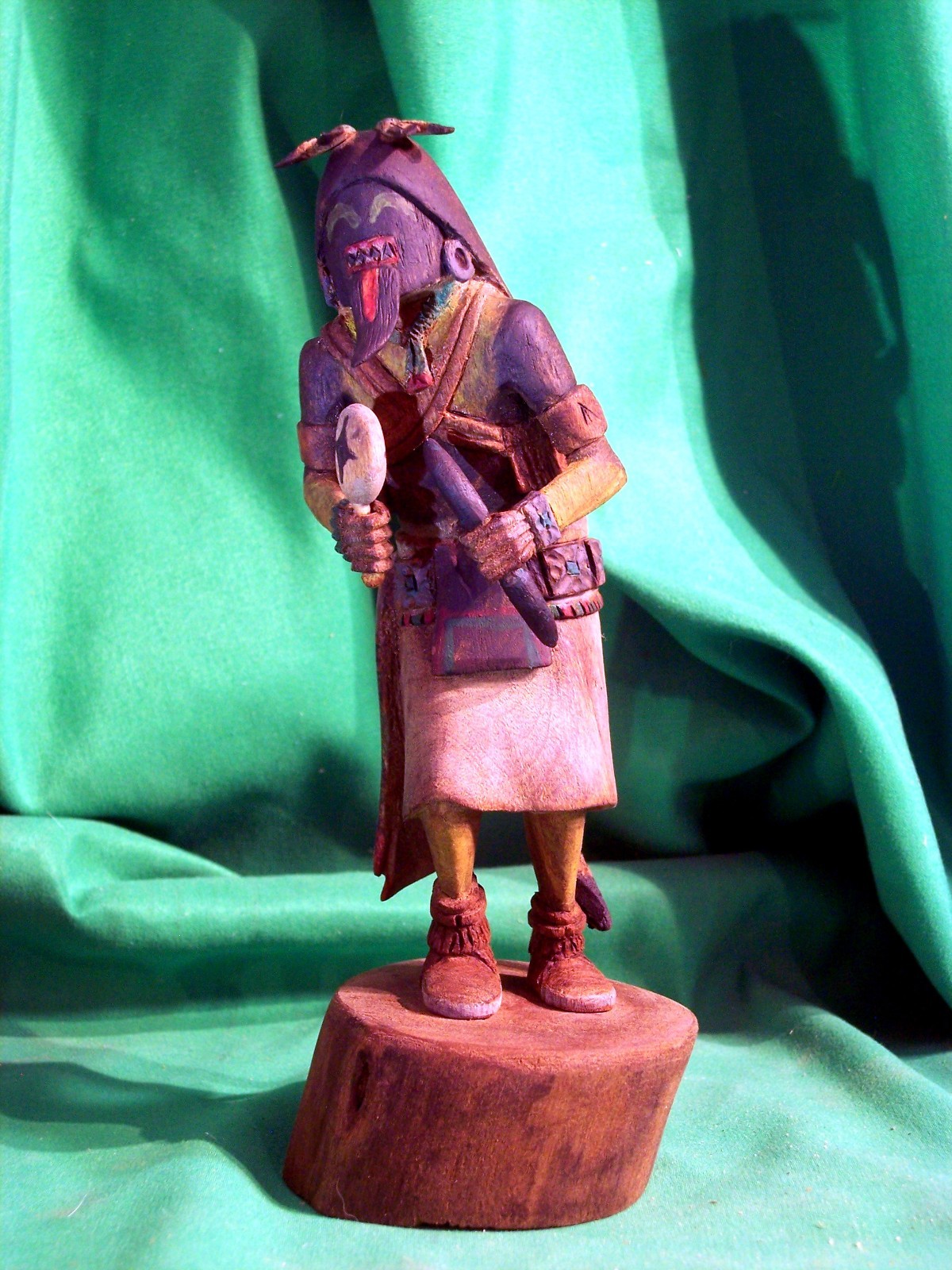 Hopi Kachina Doll - Chakwaina Kachina by Elgean Joshevama - Dark & Mysterious!