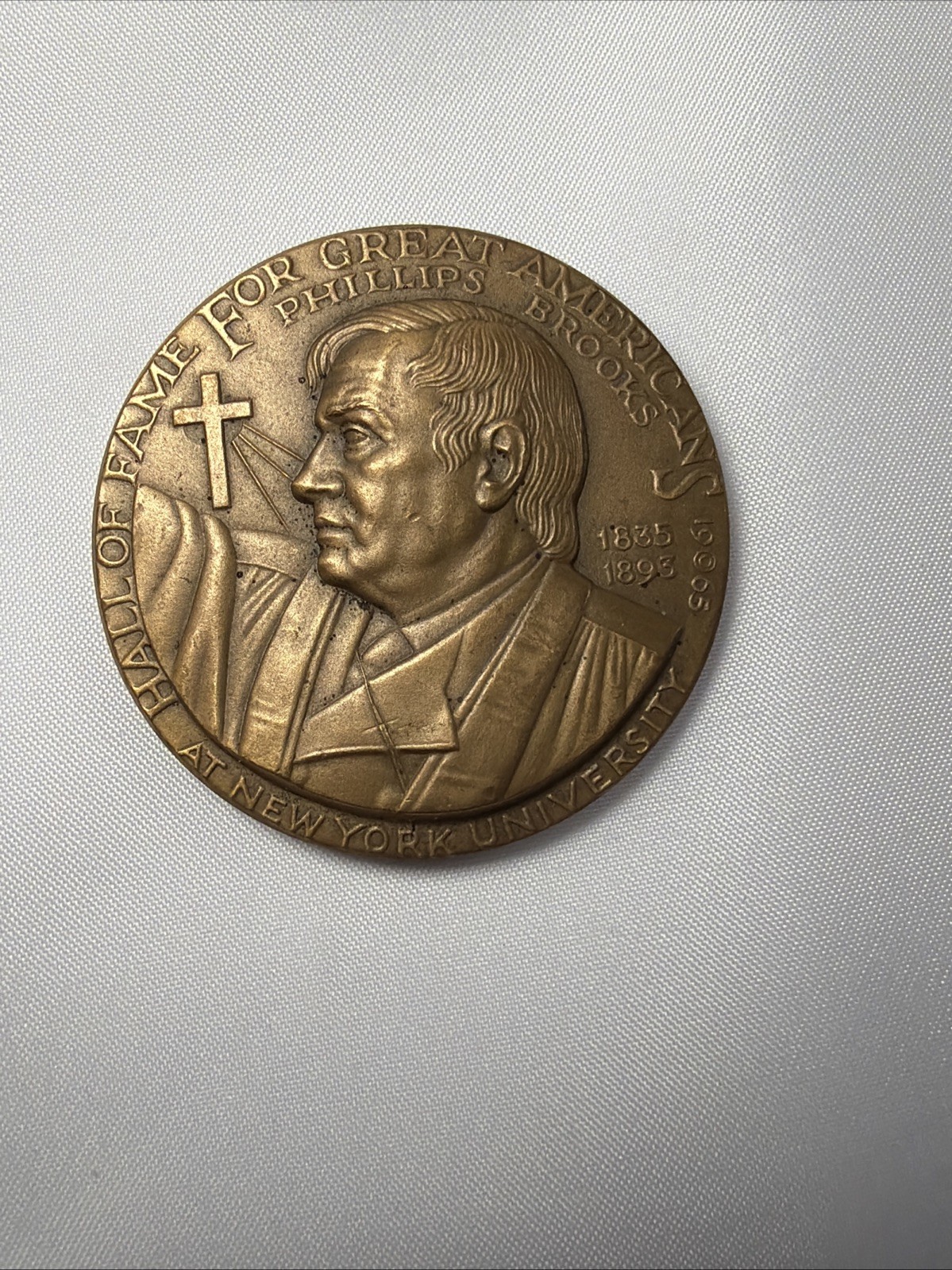 Hall of Fame for Great American Phillips Brooks Medallic Art Co. Bronze Medal