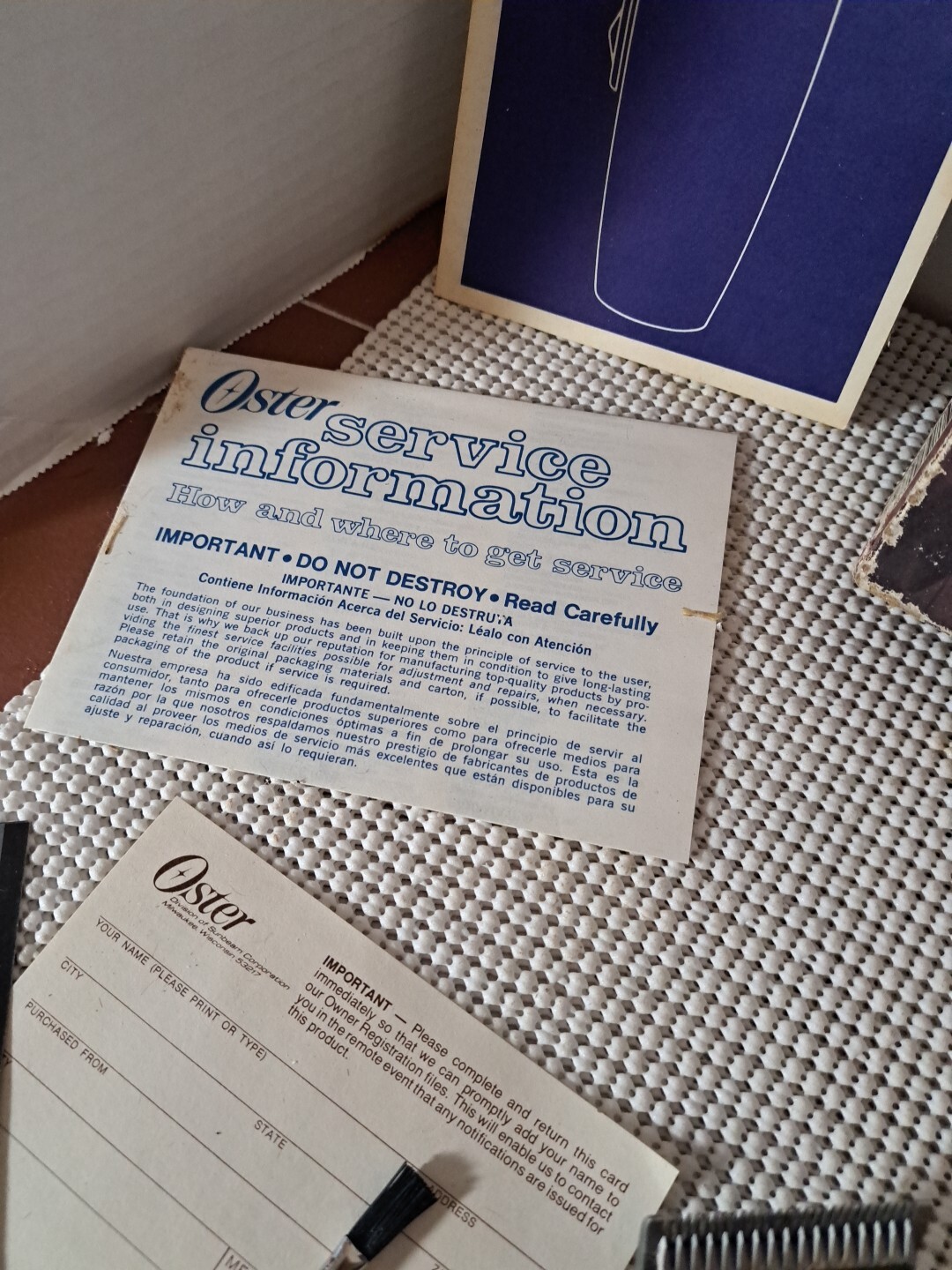 Vintage Oster Electromatic Model 23 Horse Animal Clippers w/Original Box Works