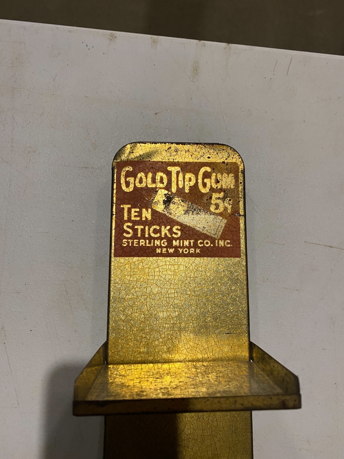 Vintage Gold Tip Gum Folding Store Display and 4 Boxes