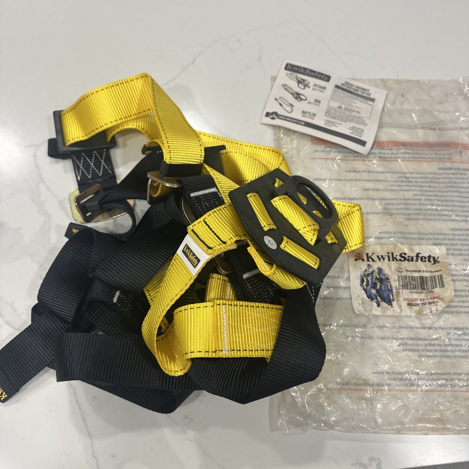 KwikSafety THUNDER 3D Ring Full Body Safety Harness ANSI OSHA Fall Protection