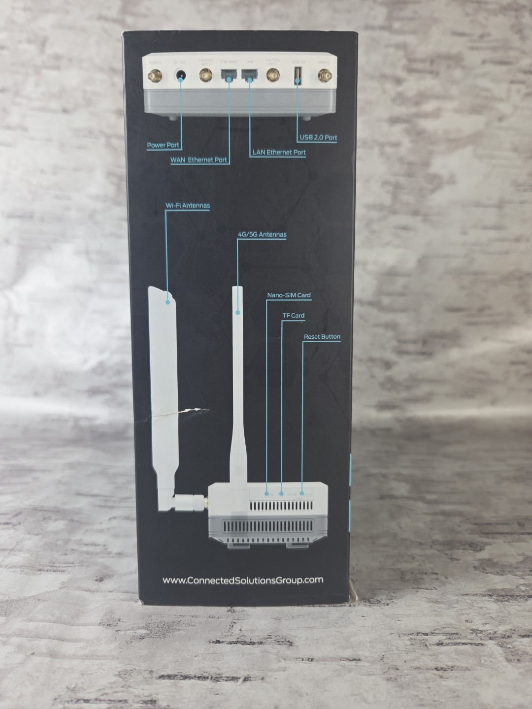 CSG m519 Wireless Dual-Band Wi-Fi 6 5G Router (CSG-M519) White New