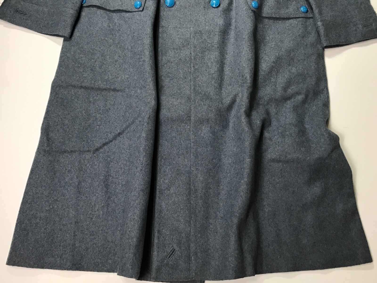 WWI FRENCH M1915 HORIZON BLUE WOOL WINTER OVERCOAT GREATCOAT- SIZE 3 (42-44R)