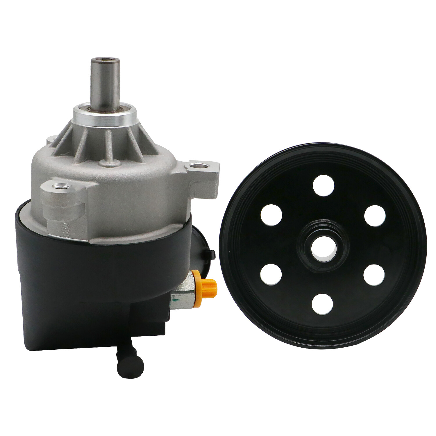 Power Steering Pump w/Pulley & Reservoir for Ford Bronco F-150 F-200 F-250 F-350