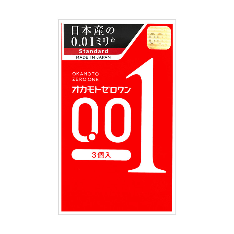 OKAMOTO ZERO ONE 001 Ultra thin Condom 3pc - Ship from California