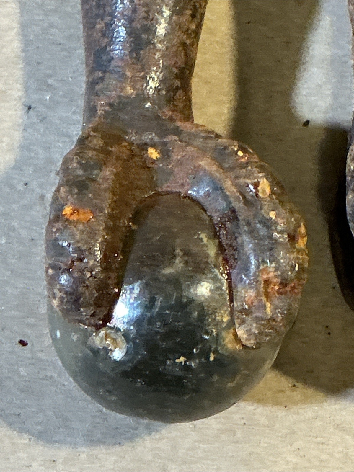 Set Of 4 Antique Cast Iron Glass Ball Table Feet Claw Feet As Is INV-AD60