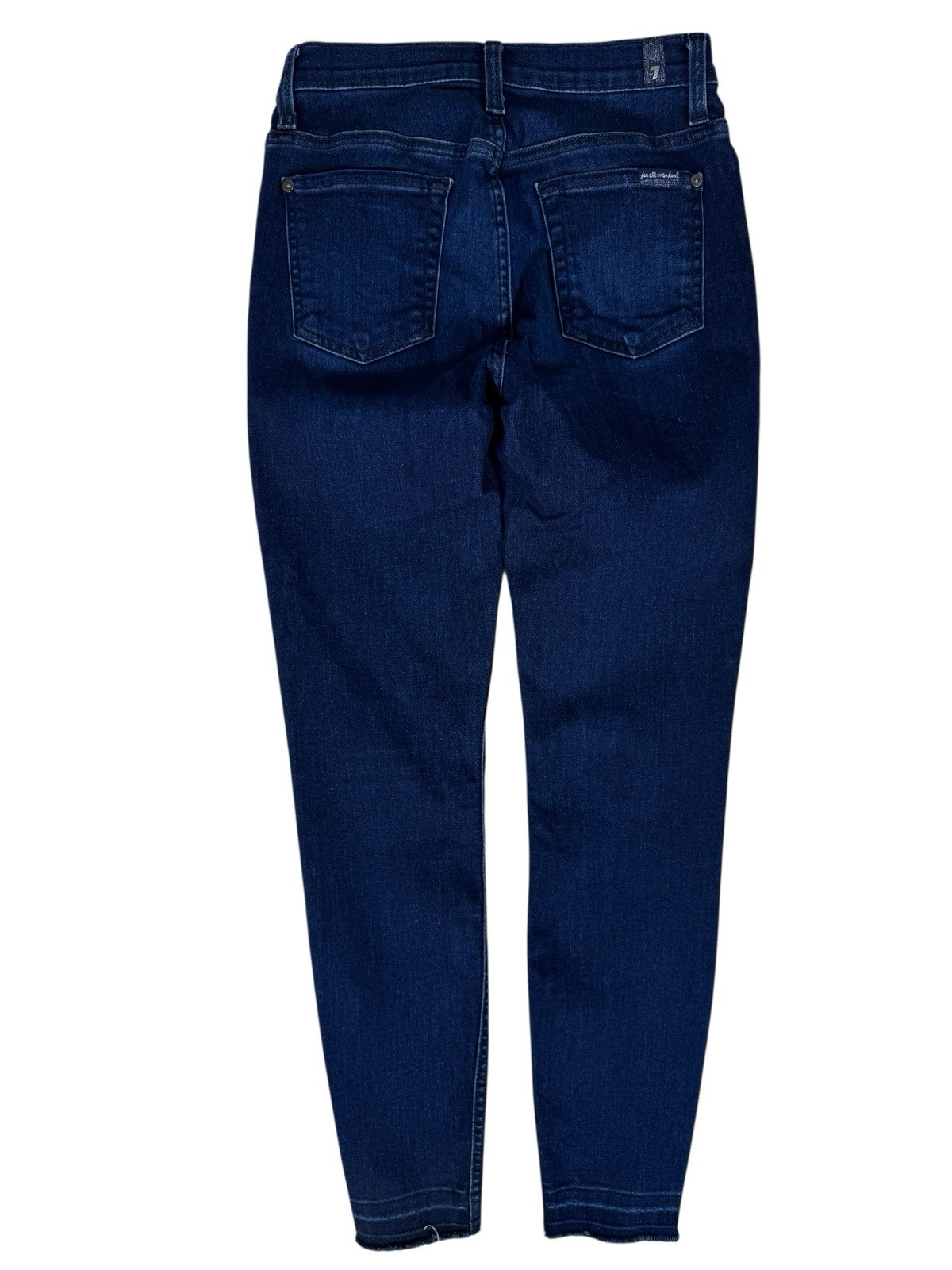 7 For All Mankind Gwenevere Dark Wash High Waist Ankle Denim Jeans Women's 26