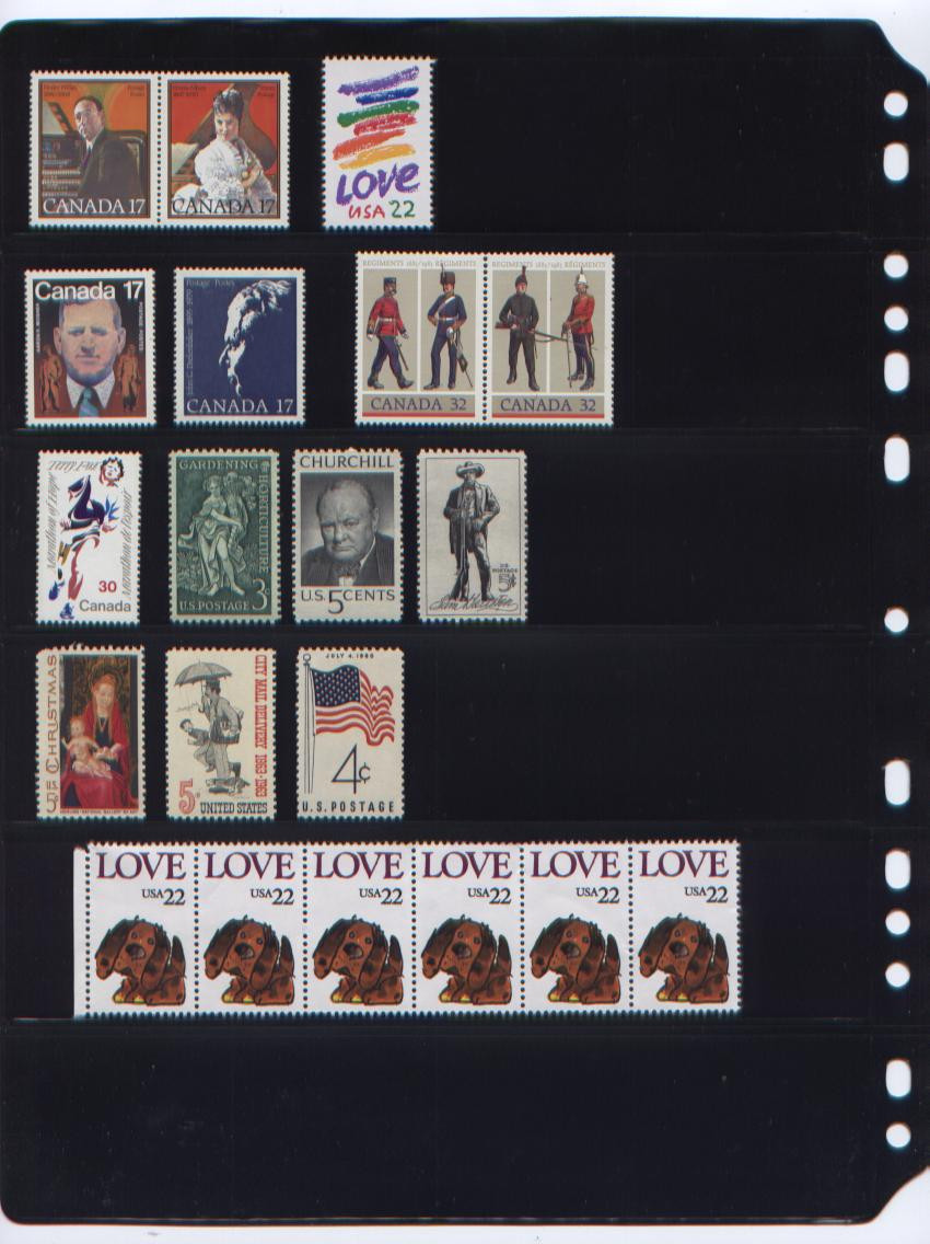 NEW ANCHOR 25 Stock Pages 6S (6-rows) Black stock sheets- double sided...