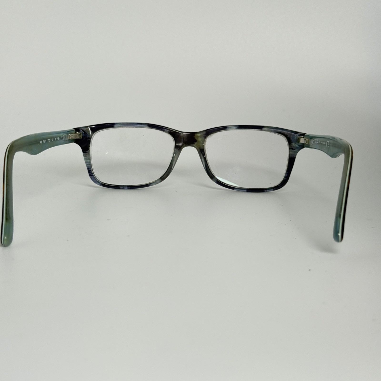 Ray-Ban RB 1531 3701 Tortoise Blue Eyeglasses Frames 48-16-130 Kids Boys 22255
