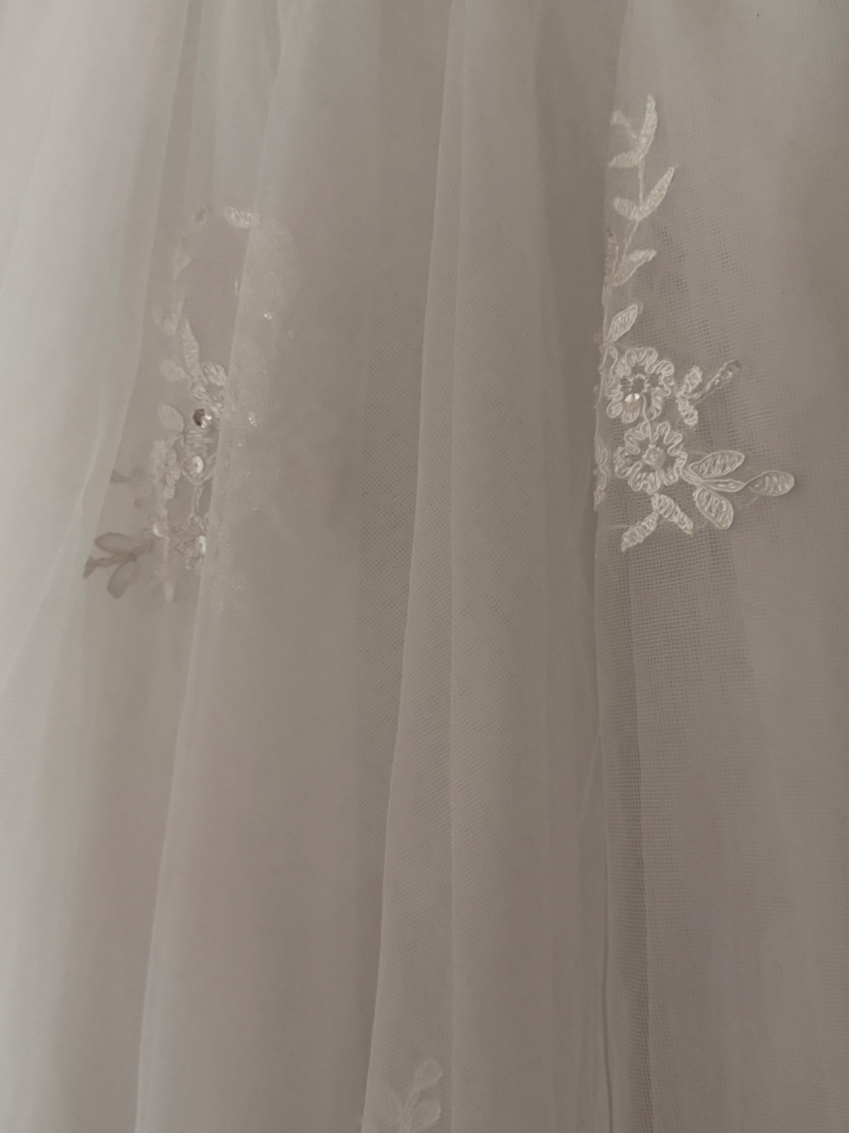 Joan Calabrese Girl's Size 8 Communion Dress With Headpiece/Veil