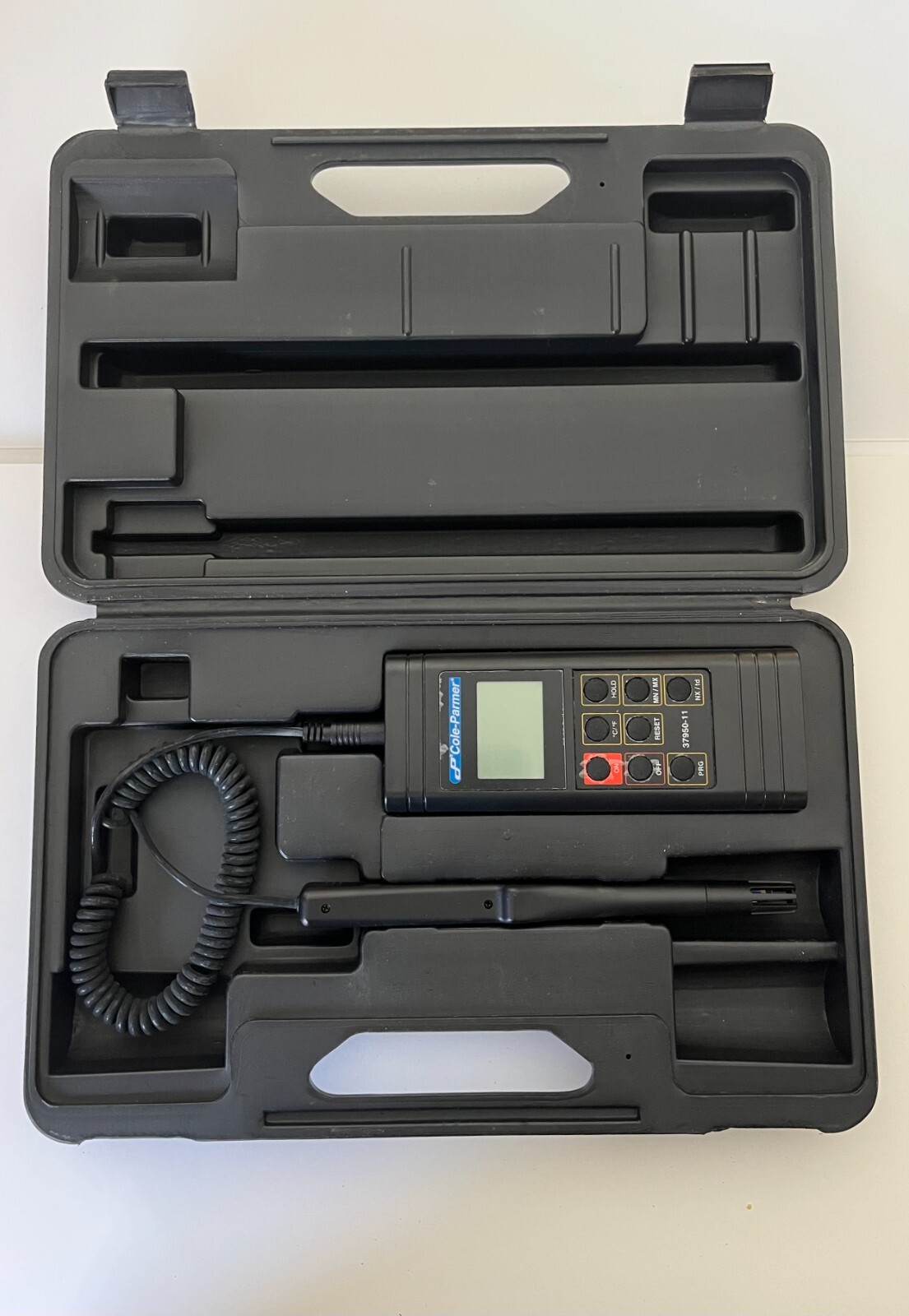 Cole Parmer 37950-11 Handheld Digital Thermohygrometer, Case included