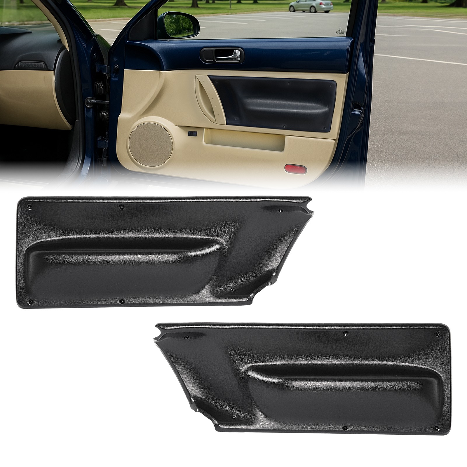 Door Panel Insert For 2003-2010 VW Volkswagen Beetle Driver & Passenger Side