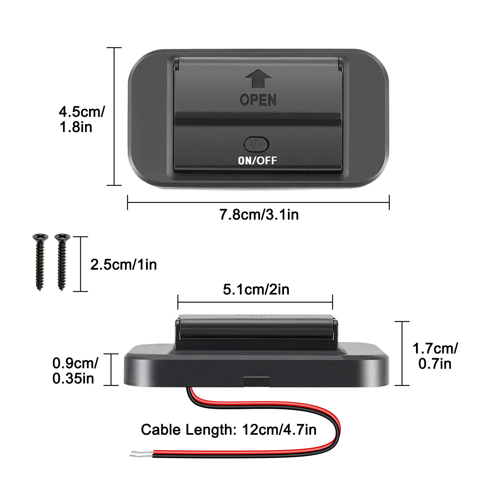 12V Dual USB QC3.0 & PD Port Car Fast Charger Socket Power Outlet On-Off Switch