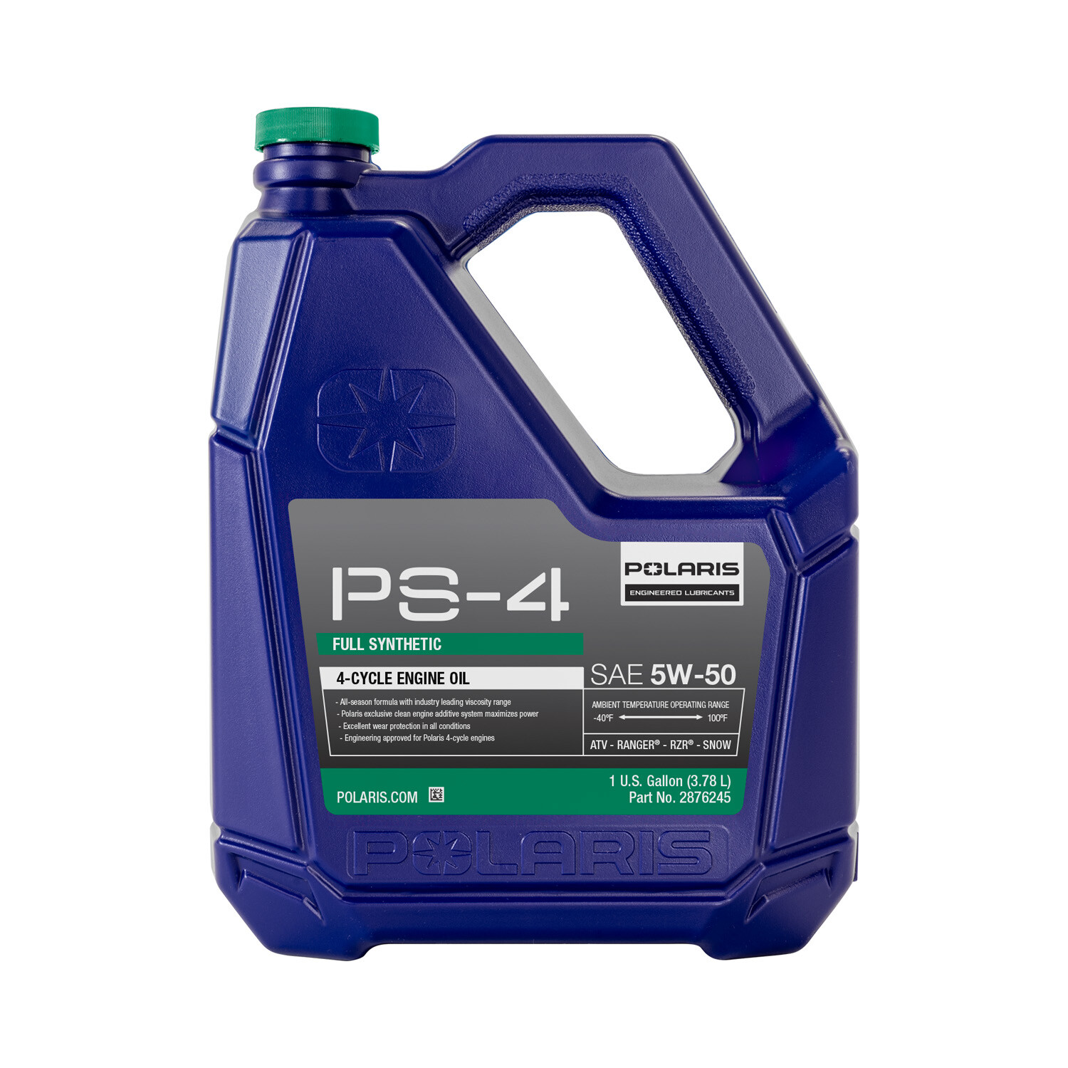 Polaris PS-4 All-Season 4 Cycle 5W-50 Full Synthetic Oil for Specific RANGER,